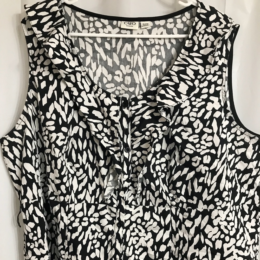 Cotton plus size sleeveless top
